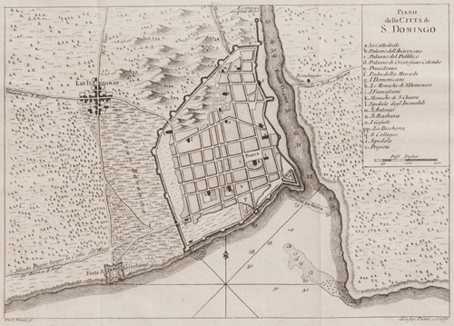 Piano della Citta di S. S. Domingo [Dominican Republic today] (1763)